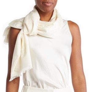 NWT. Kate Spade Linked Spades Jacquard Scarf